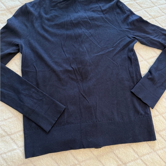 Kate Spade, pearl embellished Macie cardigan. Navy blue, size small - Picture 4 of 11